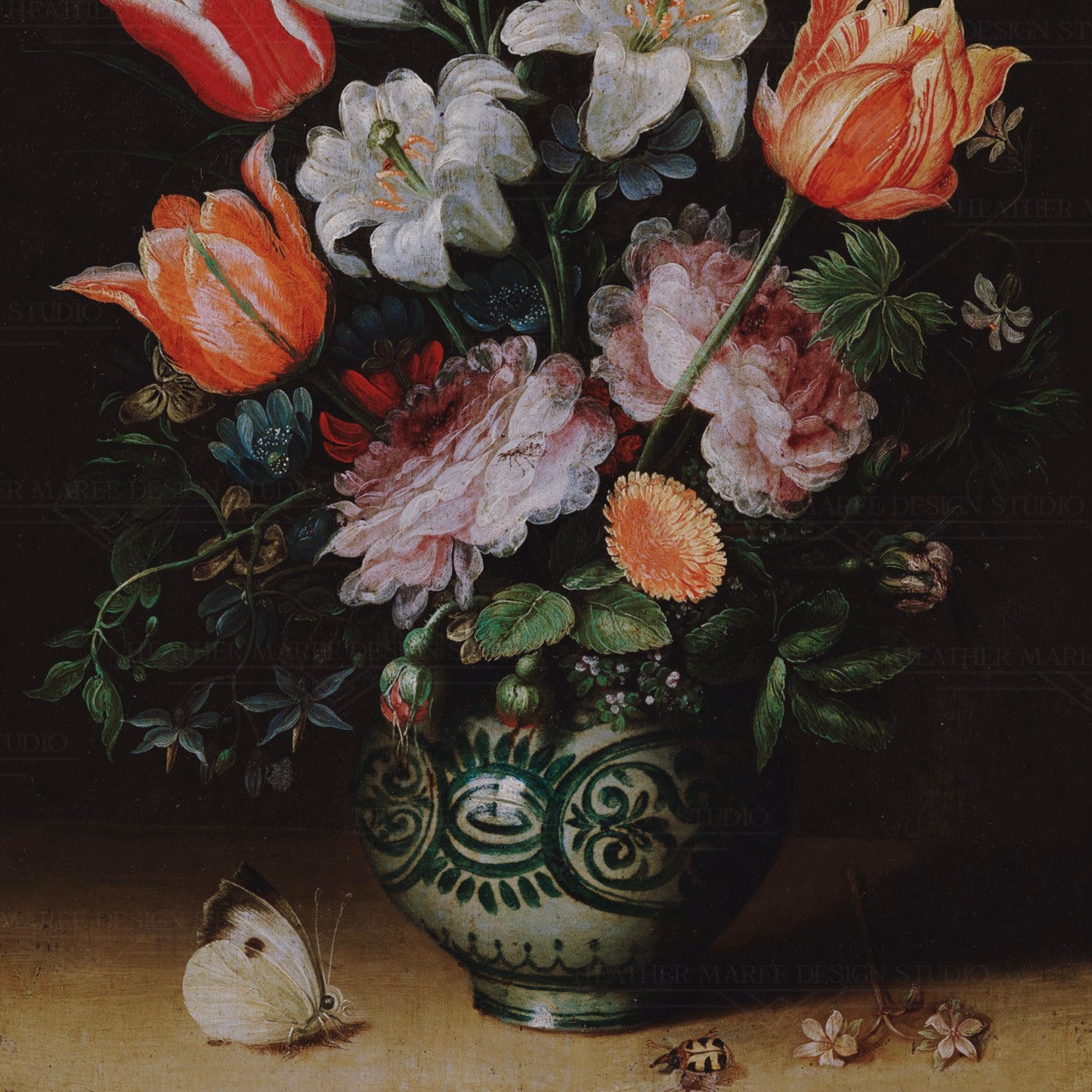 Ceramic Vase with Flowers