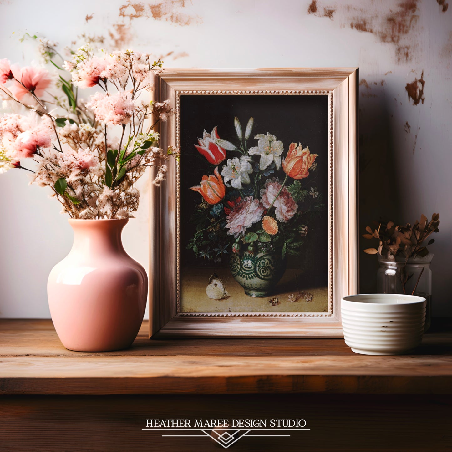 Ceramic Vase with Flowers