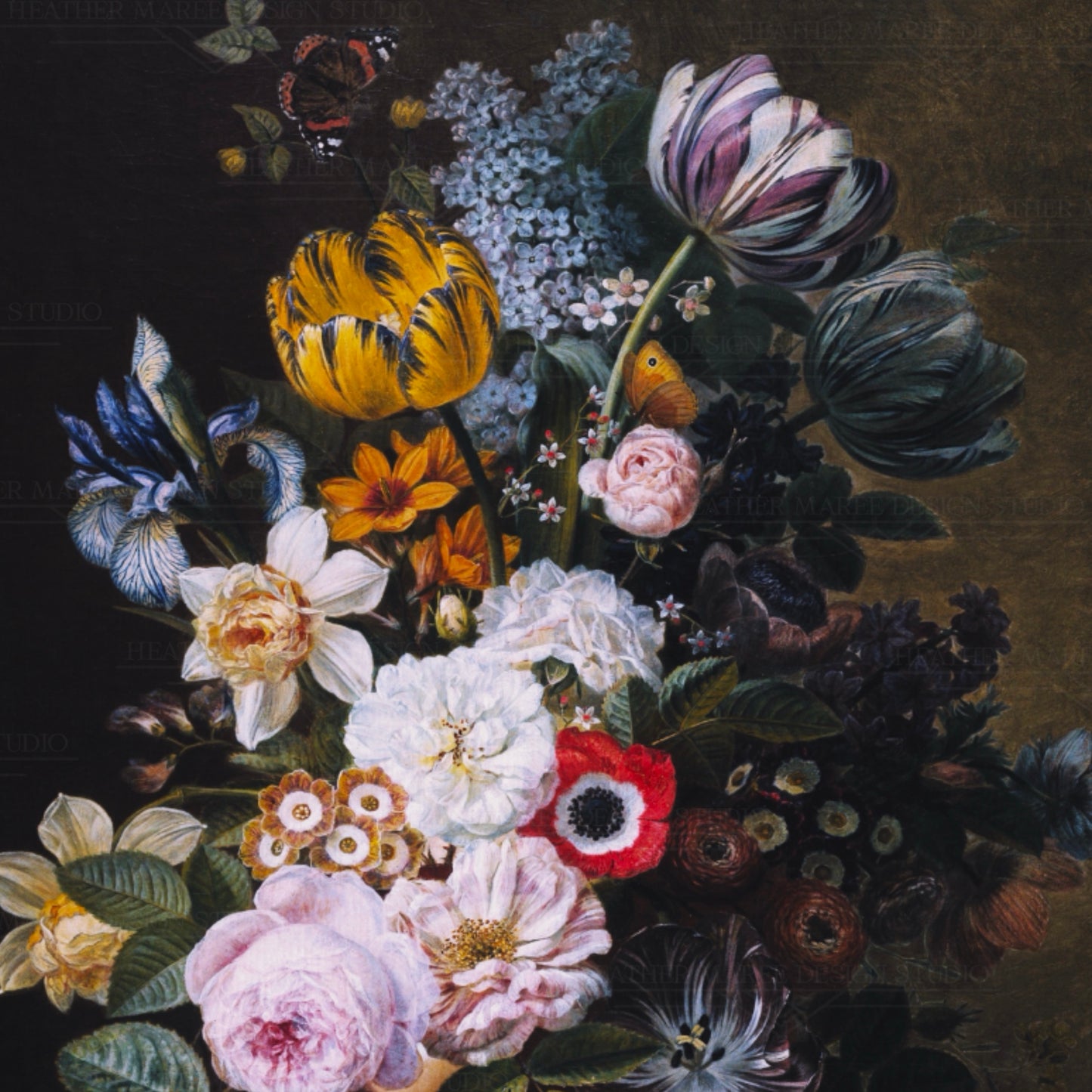 Still Life with Flowers and Butterflies