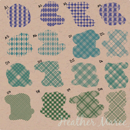 Plaid and Argyle | Procreate Pattern Brushes