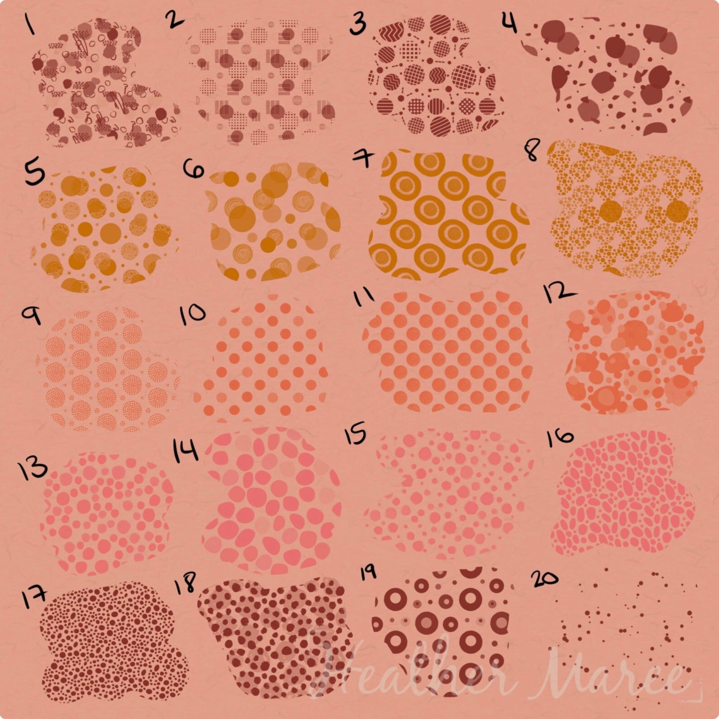Polka Dot | Procreate Pattern Brushes