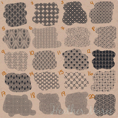 1920's Art Deco | Procreate Pattern Brushes