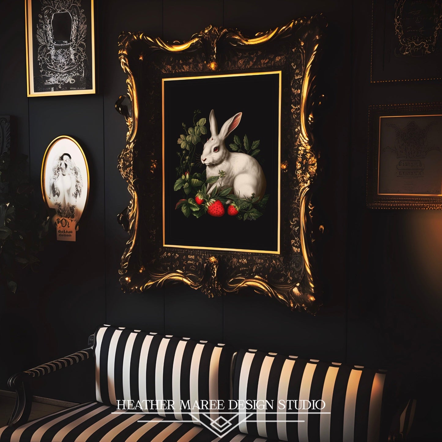 White Rabbit with Horns