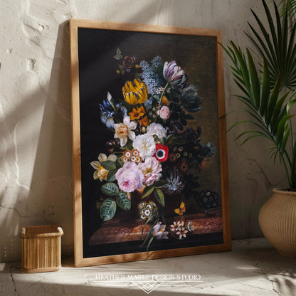 Still Life with Flowers and Butterflies