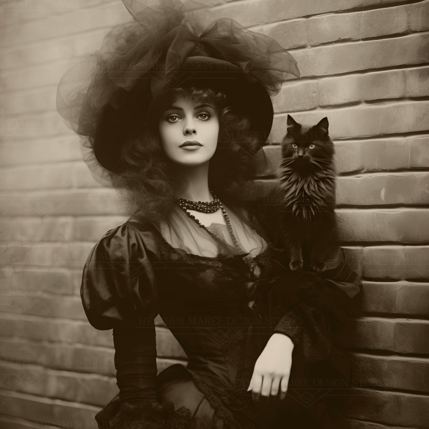 Witch with a Black Cat