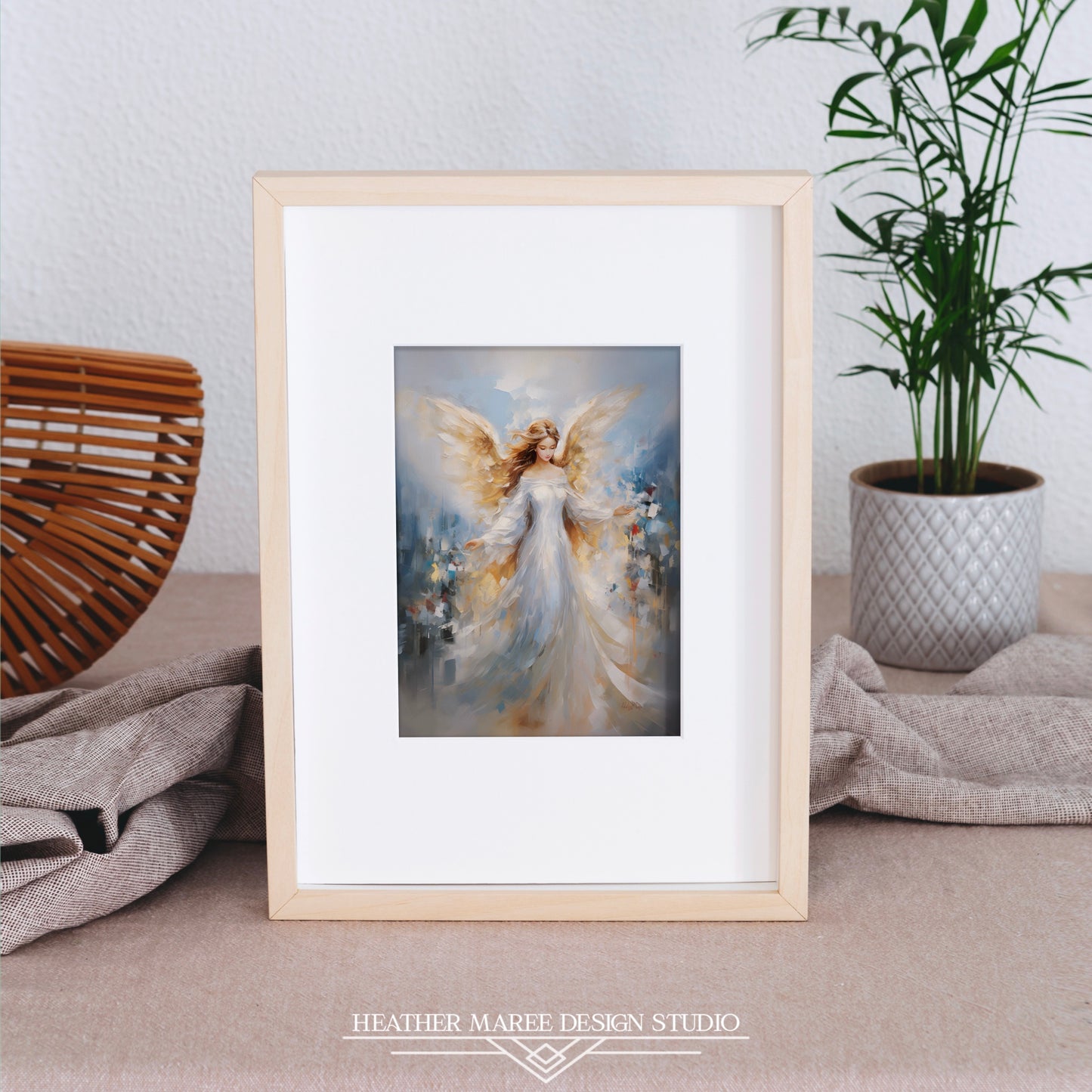 Angel in Ivory and Gold