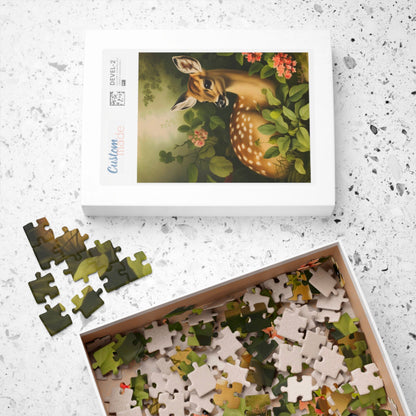 Fawn Amongst Flowers | Jigsaw Puzzle