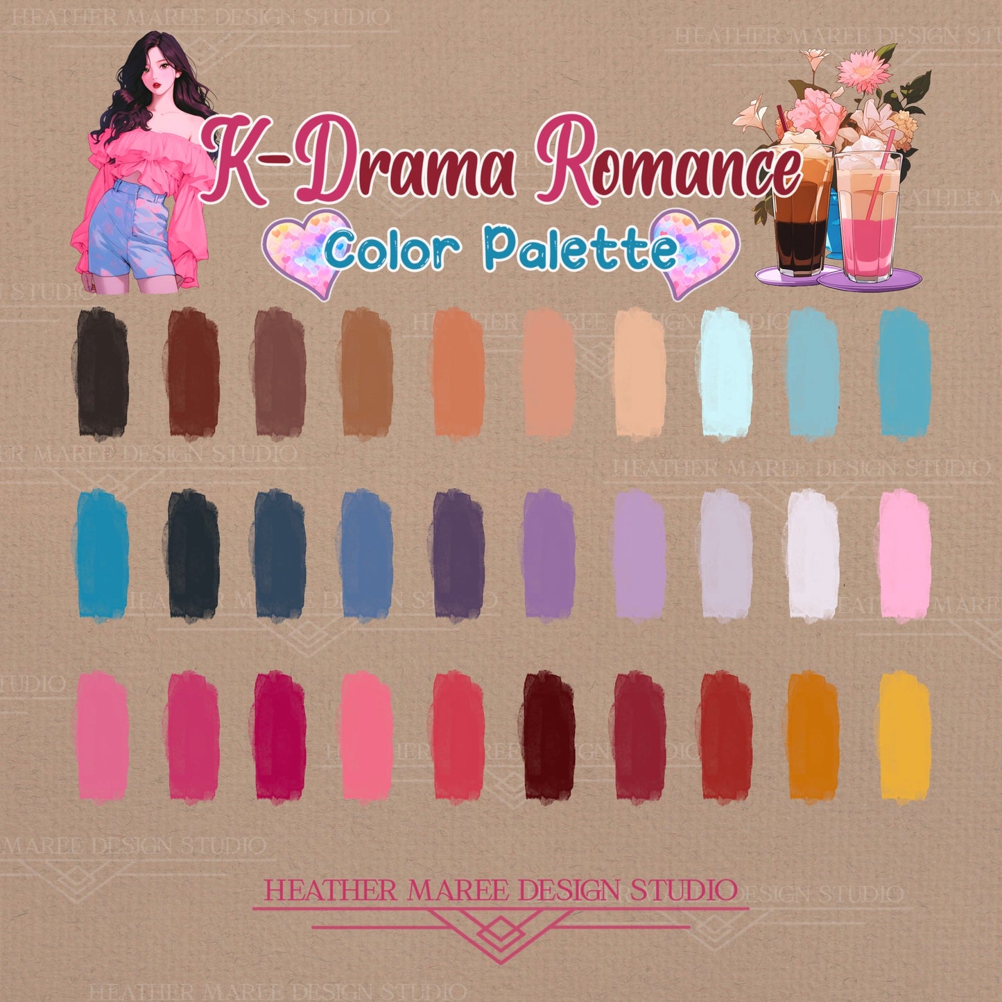 K-Drama Romance Color Palette