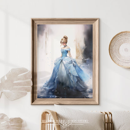 Cinderella's Watercolor Waltz