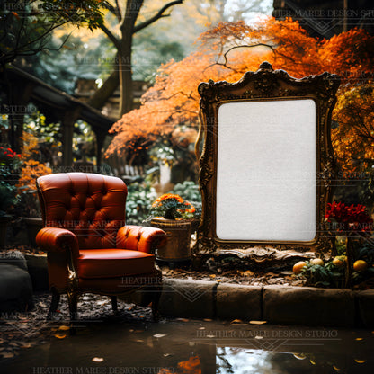Eclectic Autumn Bronze Frame Mockup