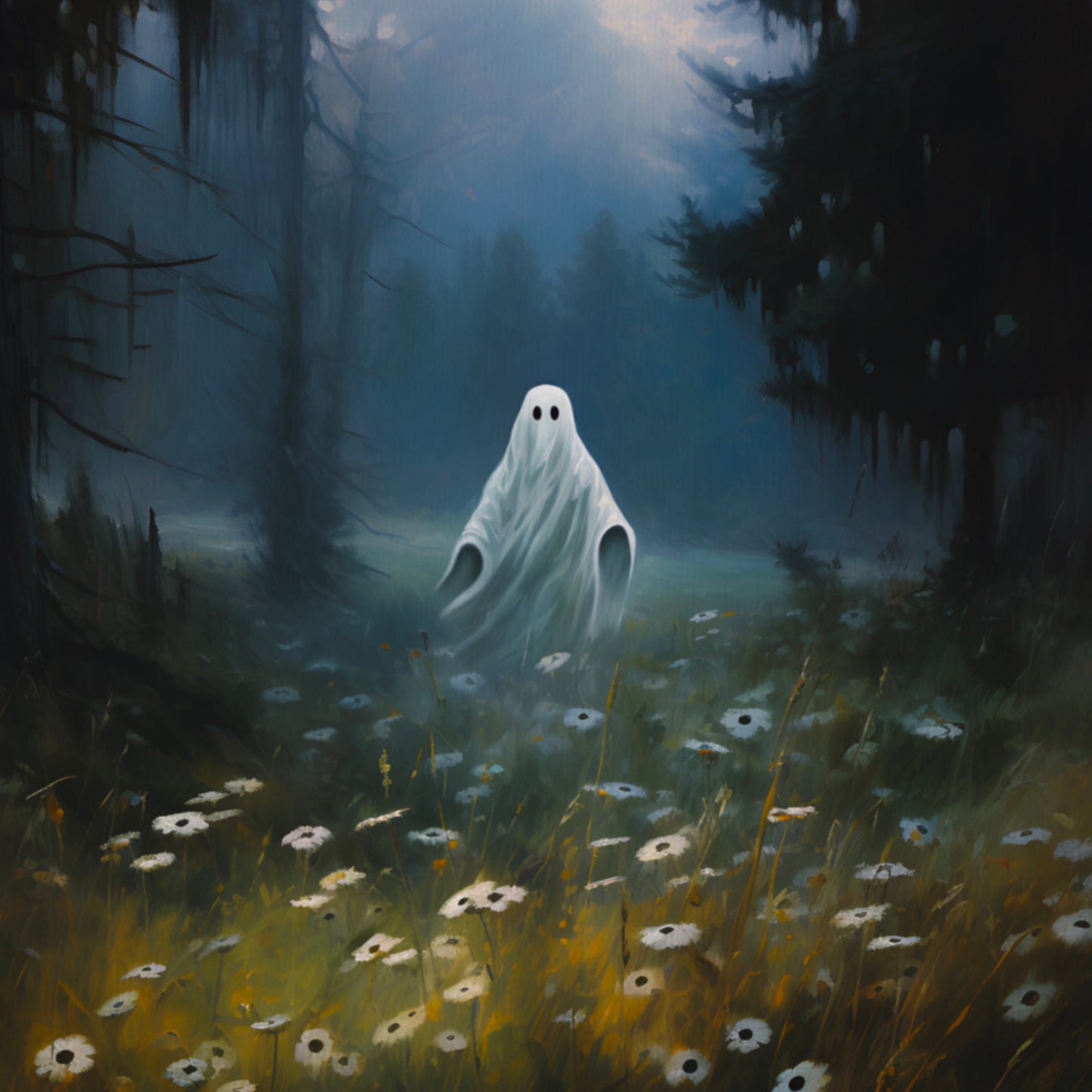 Ghost in a Field of Daisies