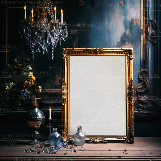 Parisian Gilded Gold Frame Mockup