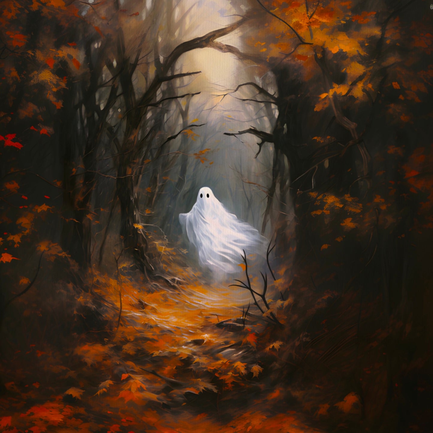 Ghost in an Autumn Forest