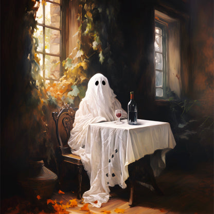 Ghost Alone in a Winery