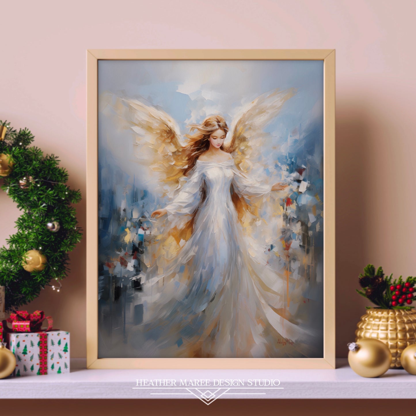 Angel in Ivory and Gold