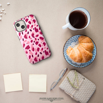 Pink Cheetah Print | Tough Phone Case