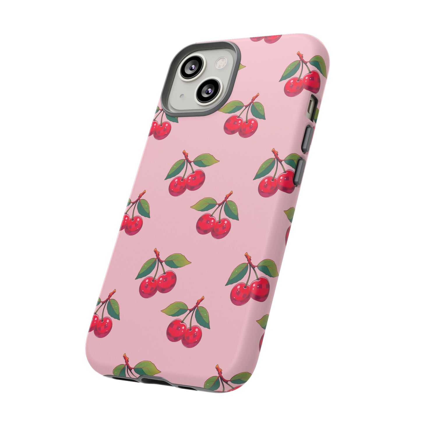Pink Cherry Pattern | Tough Phone Case