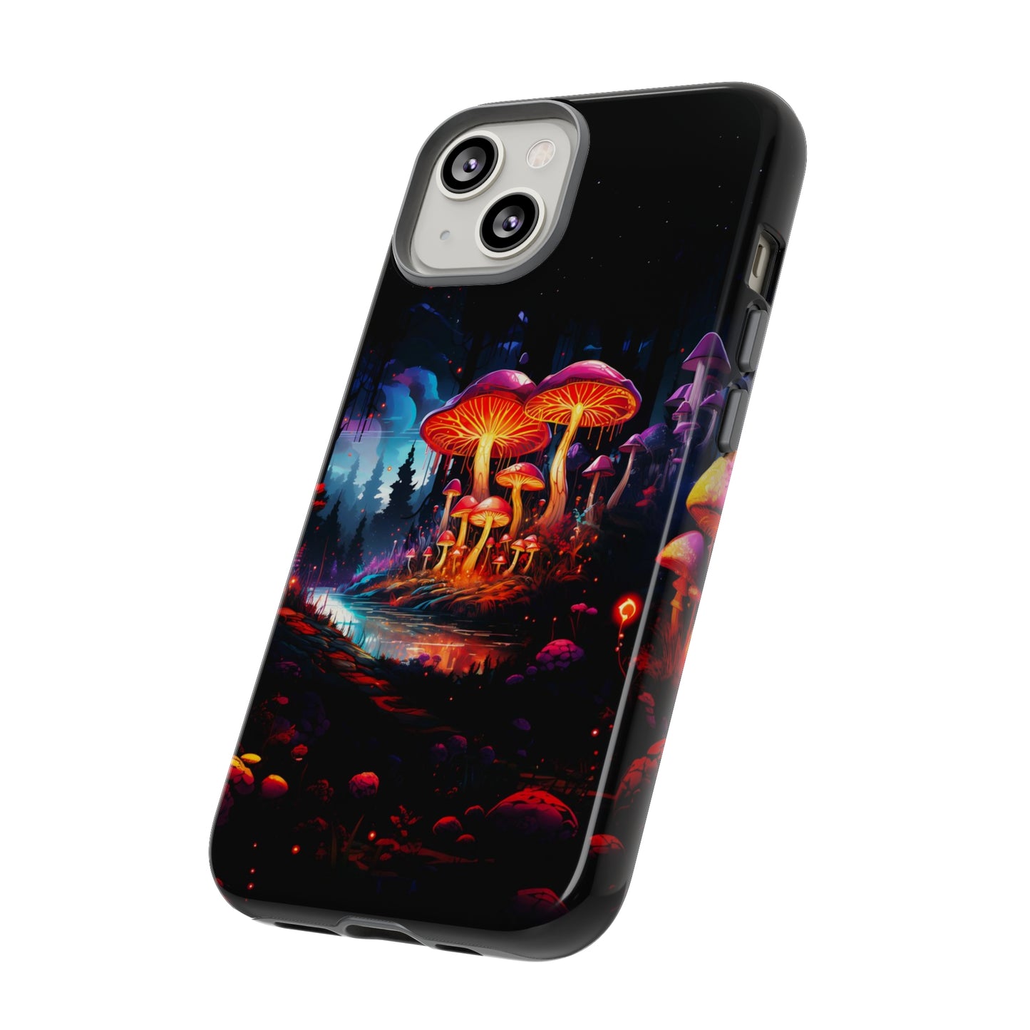 Cyberpunk Forest Mushrooms | Tough Phone Case