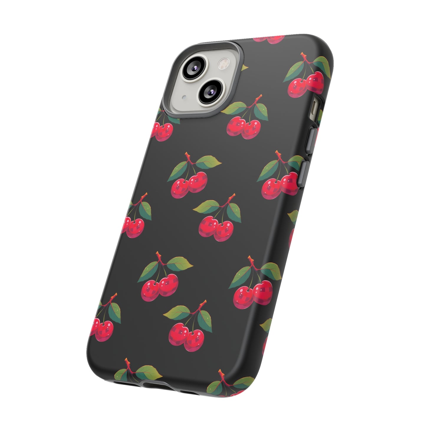 Black Cherry Pattern | Tough Phone Case
