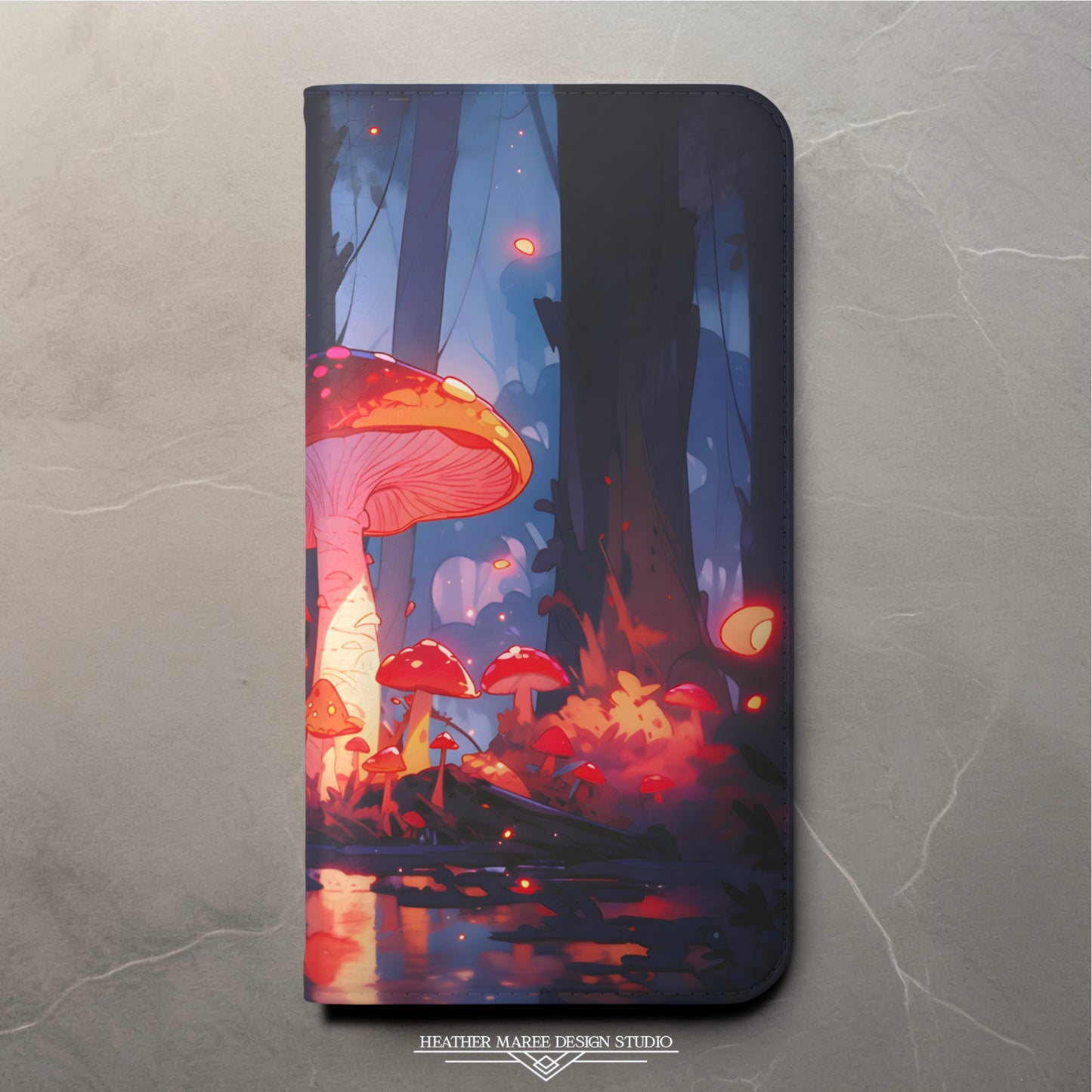 Enchanted Forest Mushrooms | Wallet Phone Case