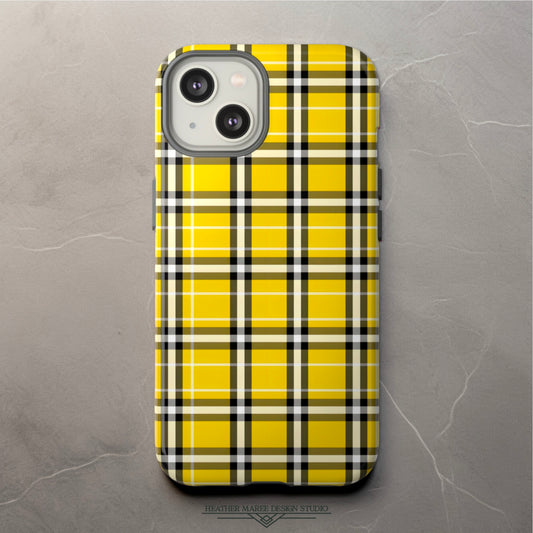 Preppy Yellow Plaid | Tough Phone Case