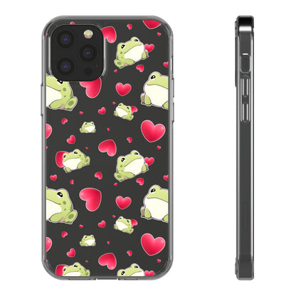 Froggy Love | Clear Phone Case