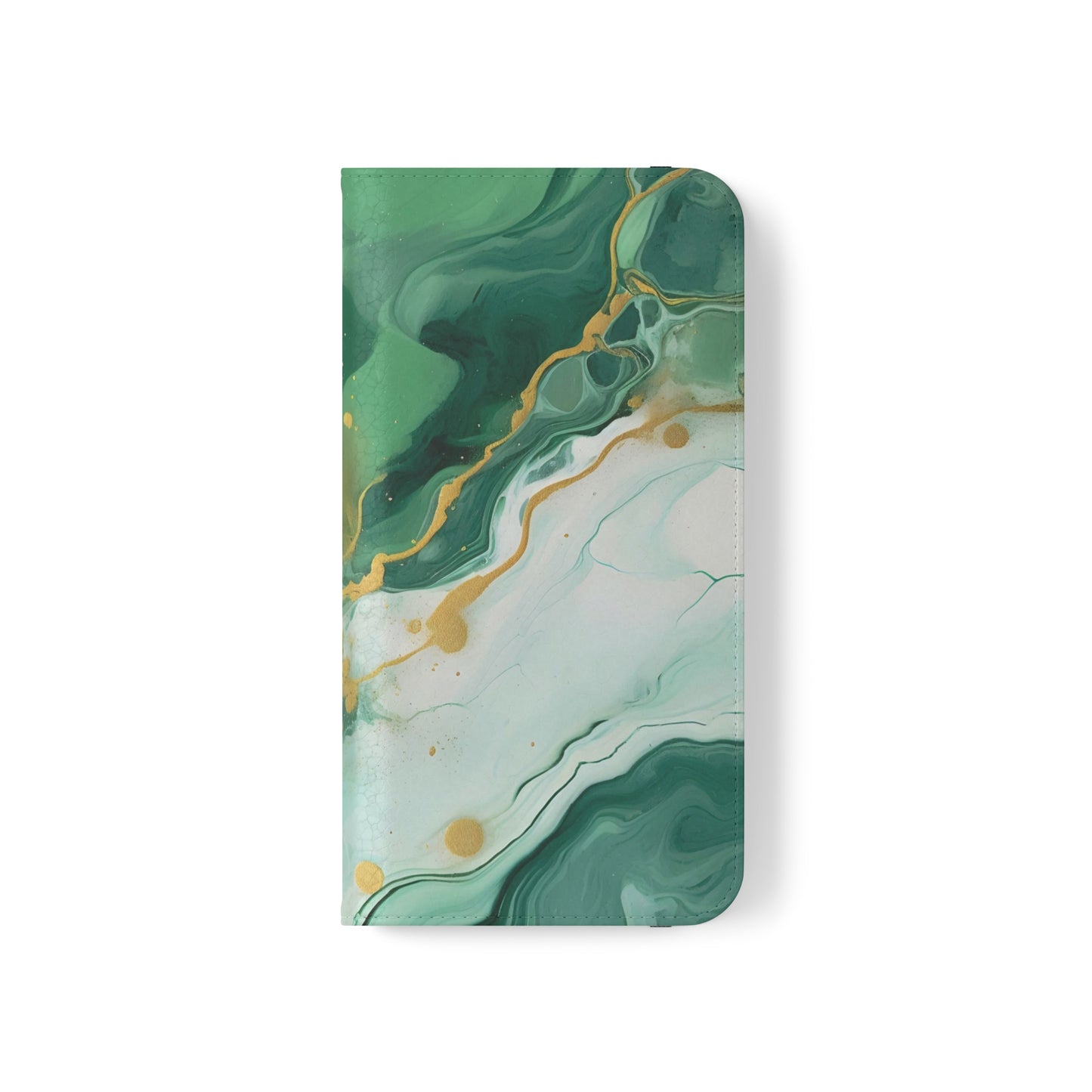 Soft Green and Ivory Marble | Wallet Phone Case