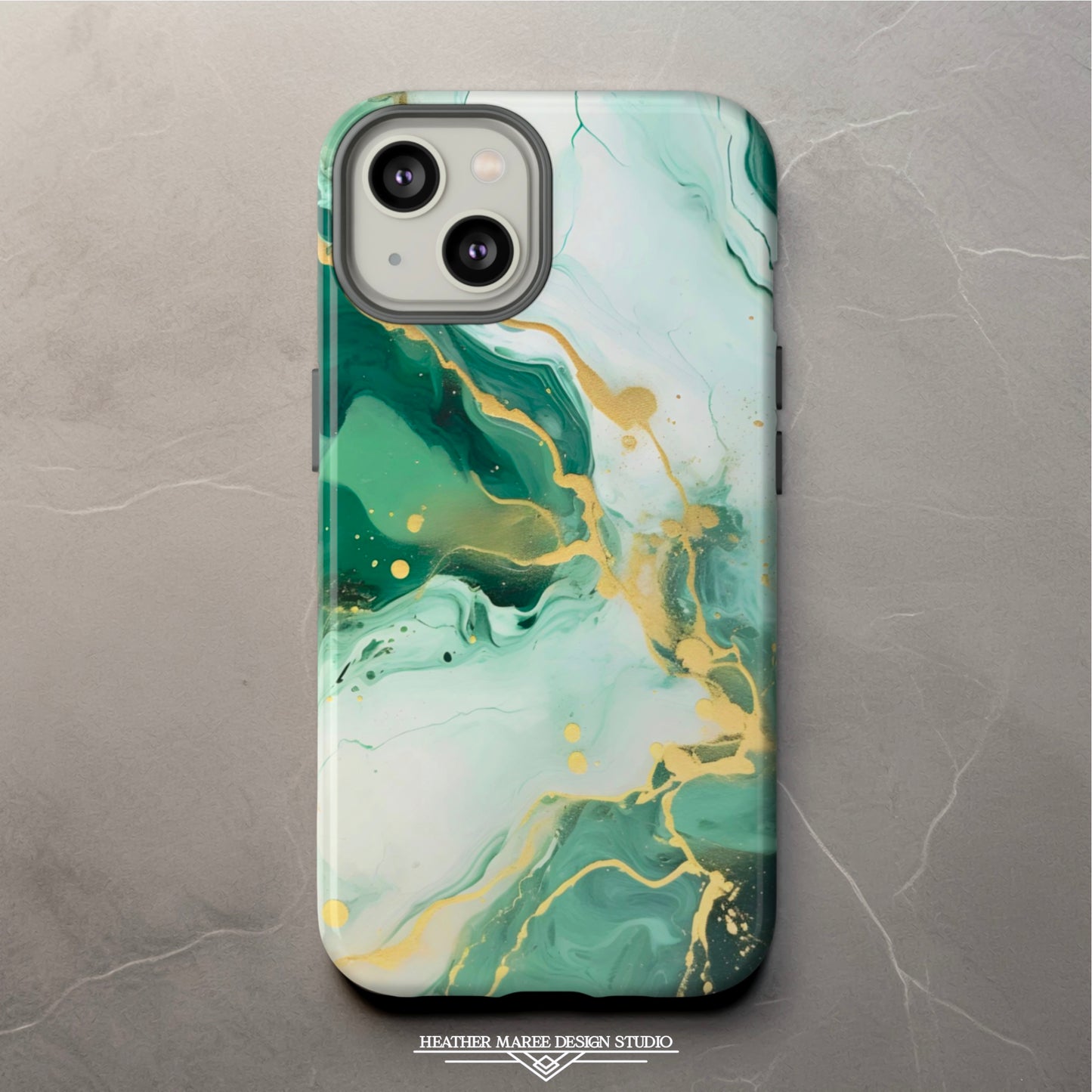 Soft Green and Ivory Marble | Tough Phone Case