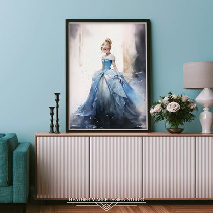 Cinderella's Watercolor Waltz