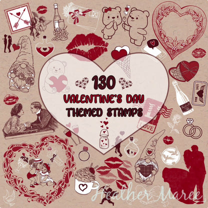 Romantic Valentine | Procreate Stamp Brushes