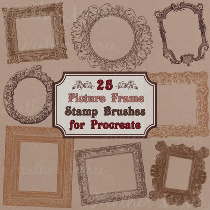 Fancy Frames | Procreate Stamp Brushes