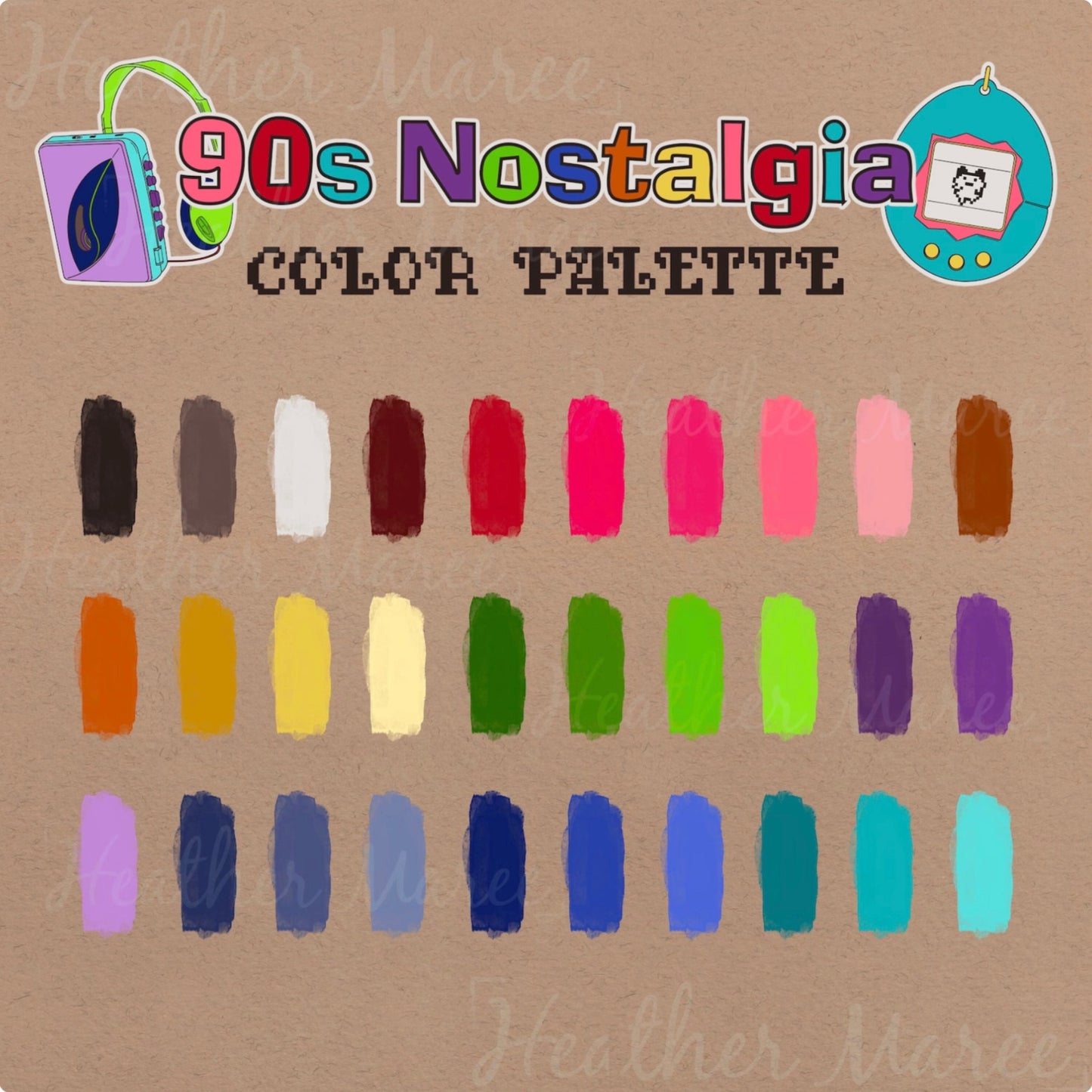 90s Nostalgia Color Palette