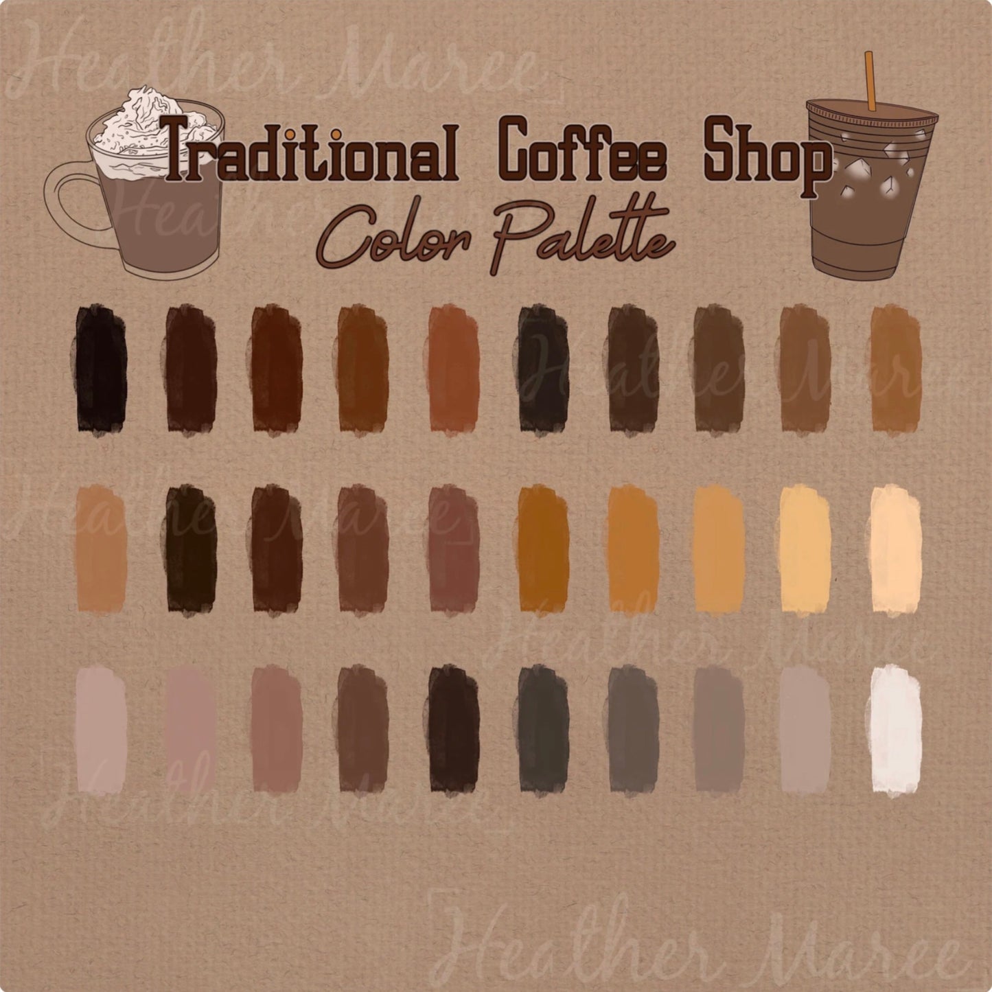 Cup of Coffee Color Palette