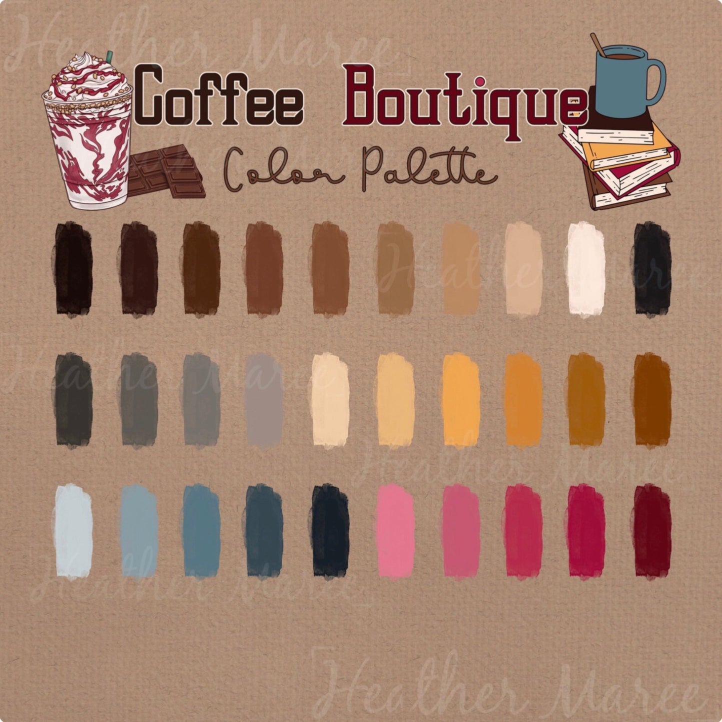 Boho Café Color Palette