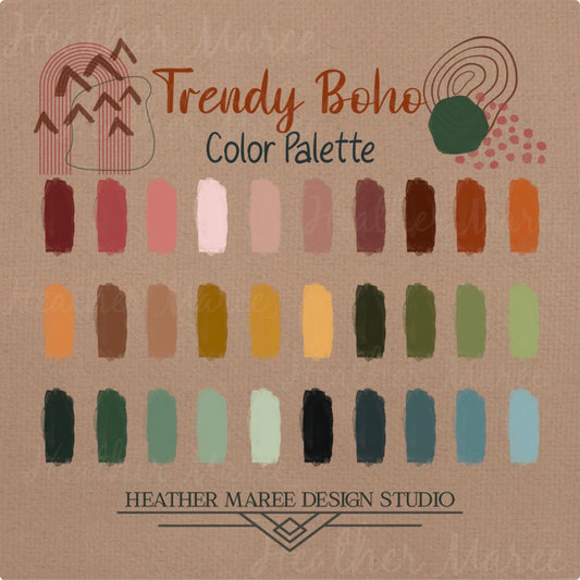 Trendy Boho Color Palette