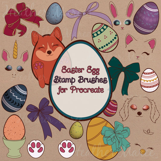 'Build Your Own' Easter Egg | Procreate Stamp Brushes