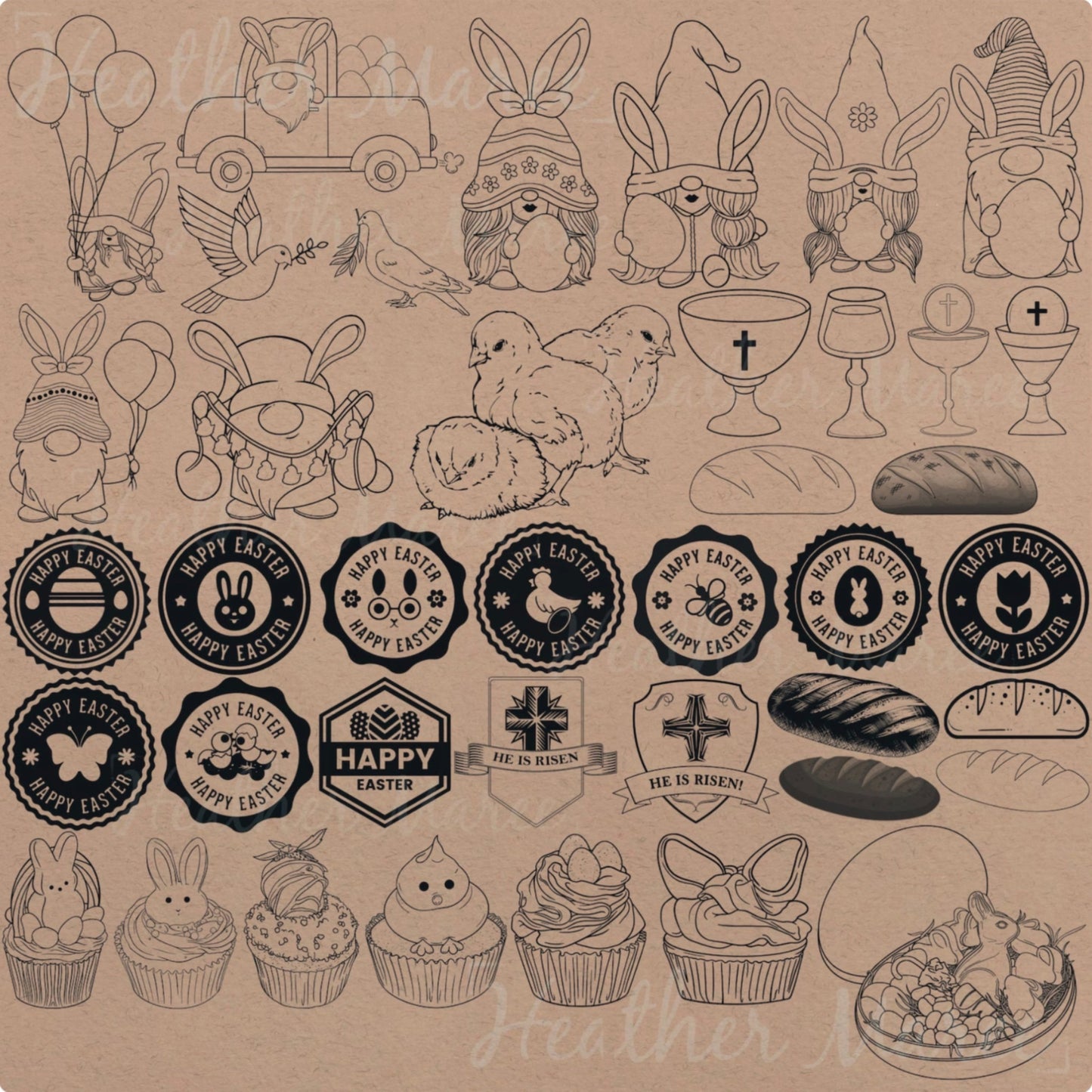 Christian Easter | Procreate Stamp Brushes