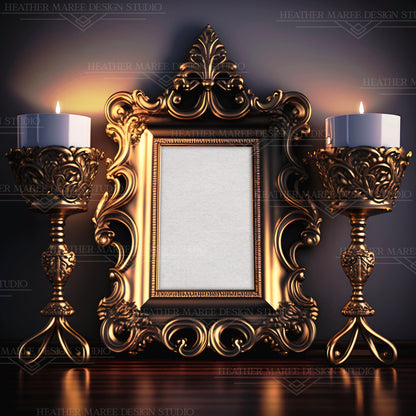 Gothic Bronze Frame Mockup