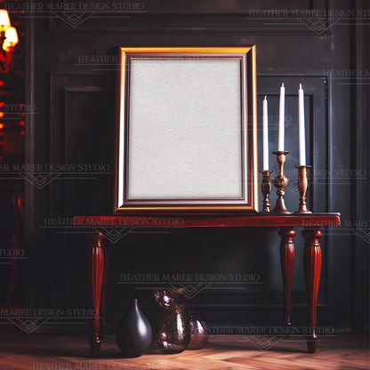 Large Gold Frame Mockup